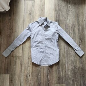 Steven Alan Grey Striped Button Down